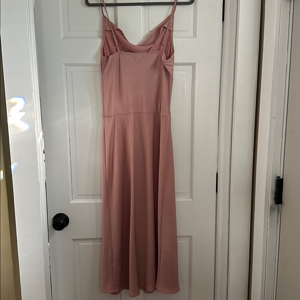 Pink Blush Slip Midi Dress size Medium - Picture 6 of 6